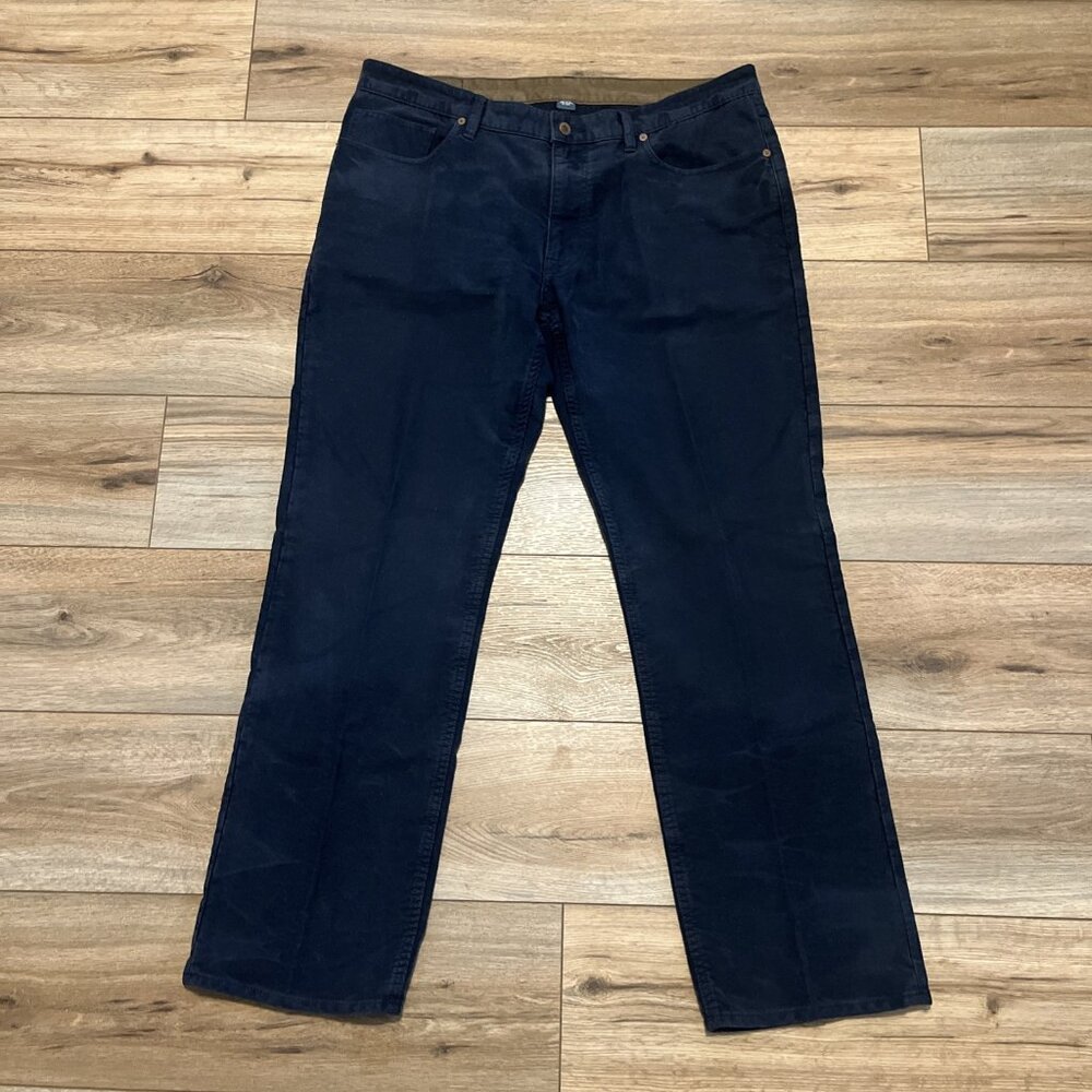 Men's Polo Ralph Lauren Dungaree Pants SZ 38x32 Navy Blue 5 Pocket Casual